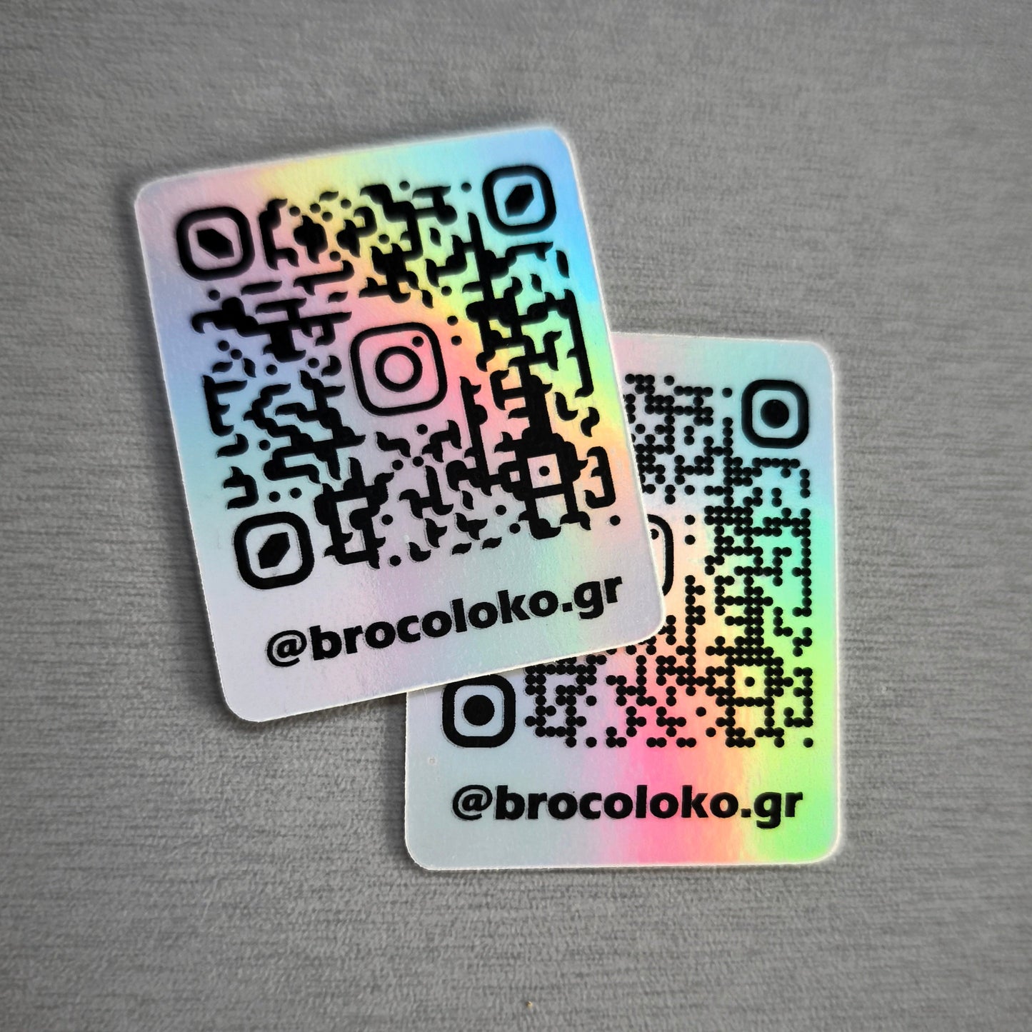 Custom Ολογραφικό Instagram QR Code Αυτοκόλλητο