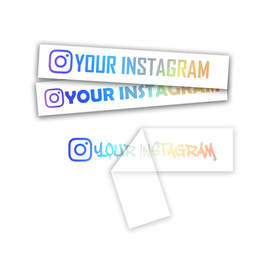 Custom Ολογραφικό Αυτοκόλλητο Instagram