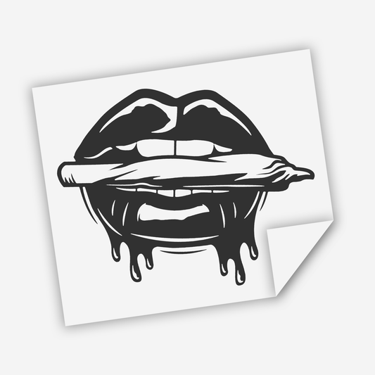 Smokin' Lips Sticker