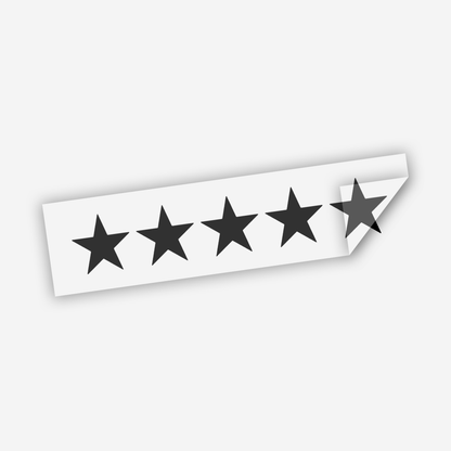 5 Star Wanted Sticker