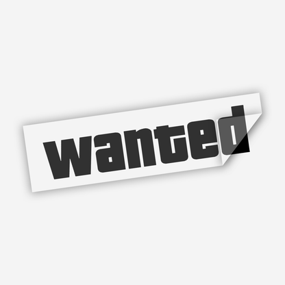 Wanted Sticker